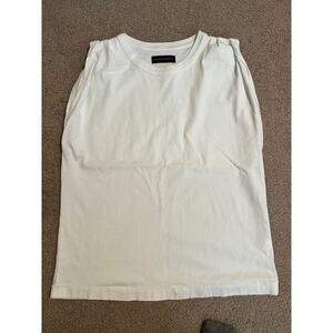 Citizens of Humanity Kelsey Roll Sleeve White Tee